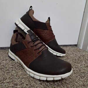 Size 10 Deer Stags Men's NoSoX Betts Flexible Bungee Lace Oxford Sneaker